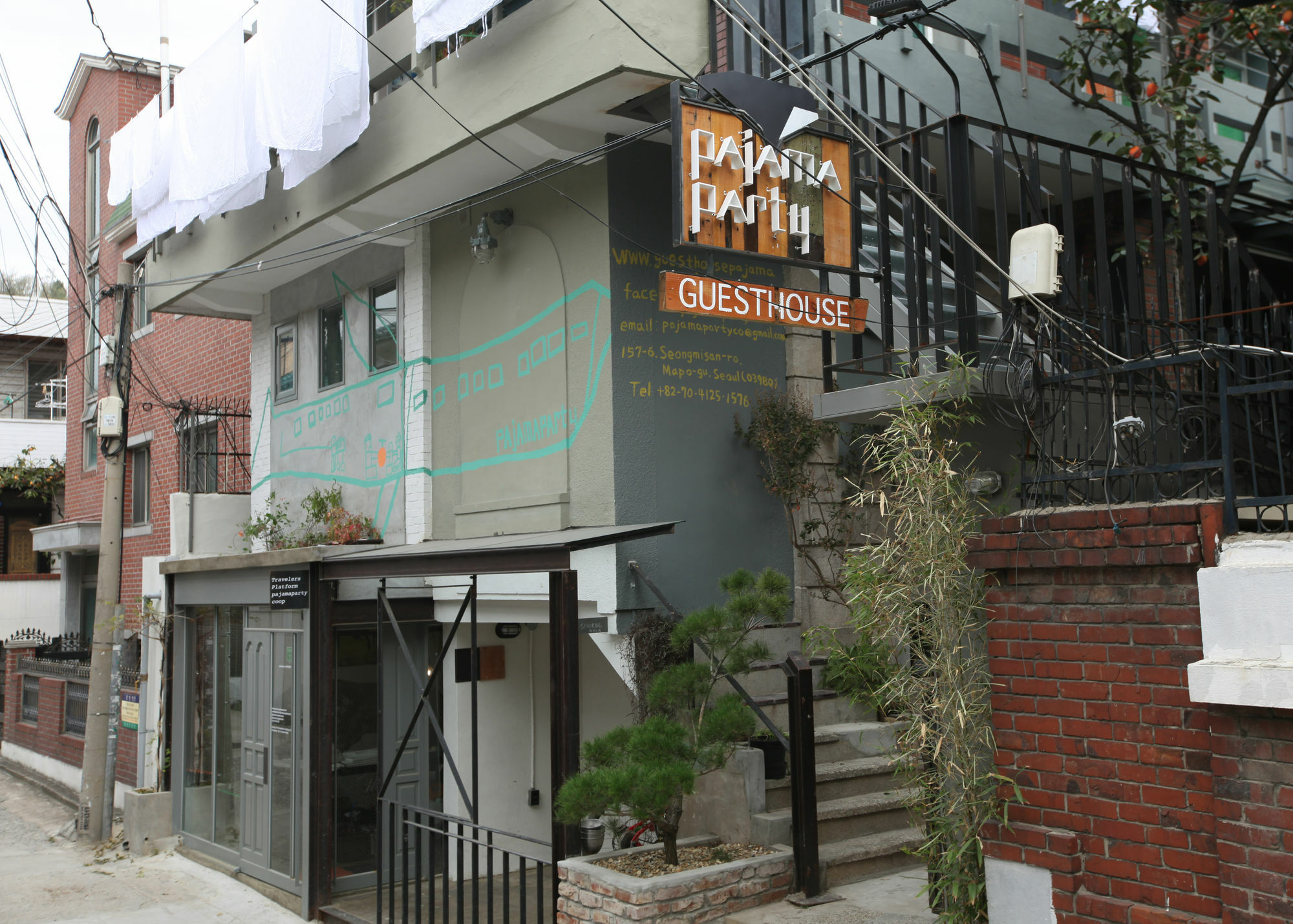 首爾 弘大睡衣派对旅馆酒店 外观 照片